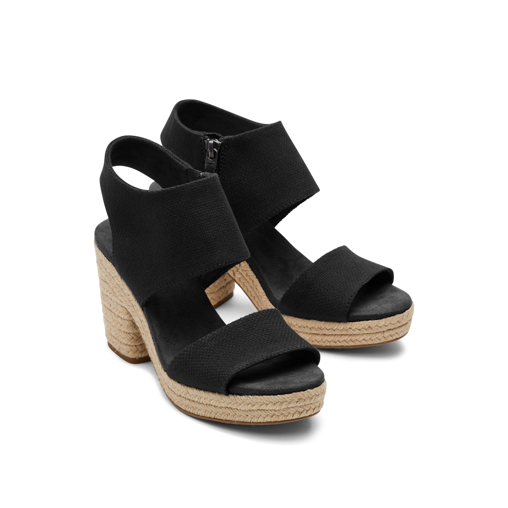 Majorca Rope Black Platform Sandal - Image 4