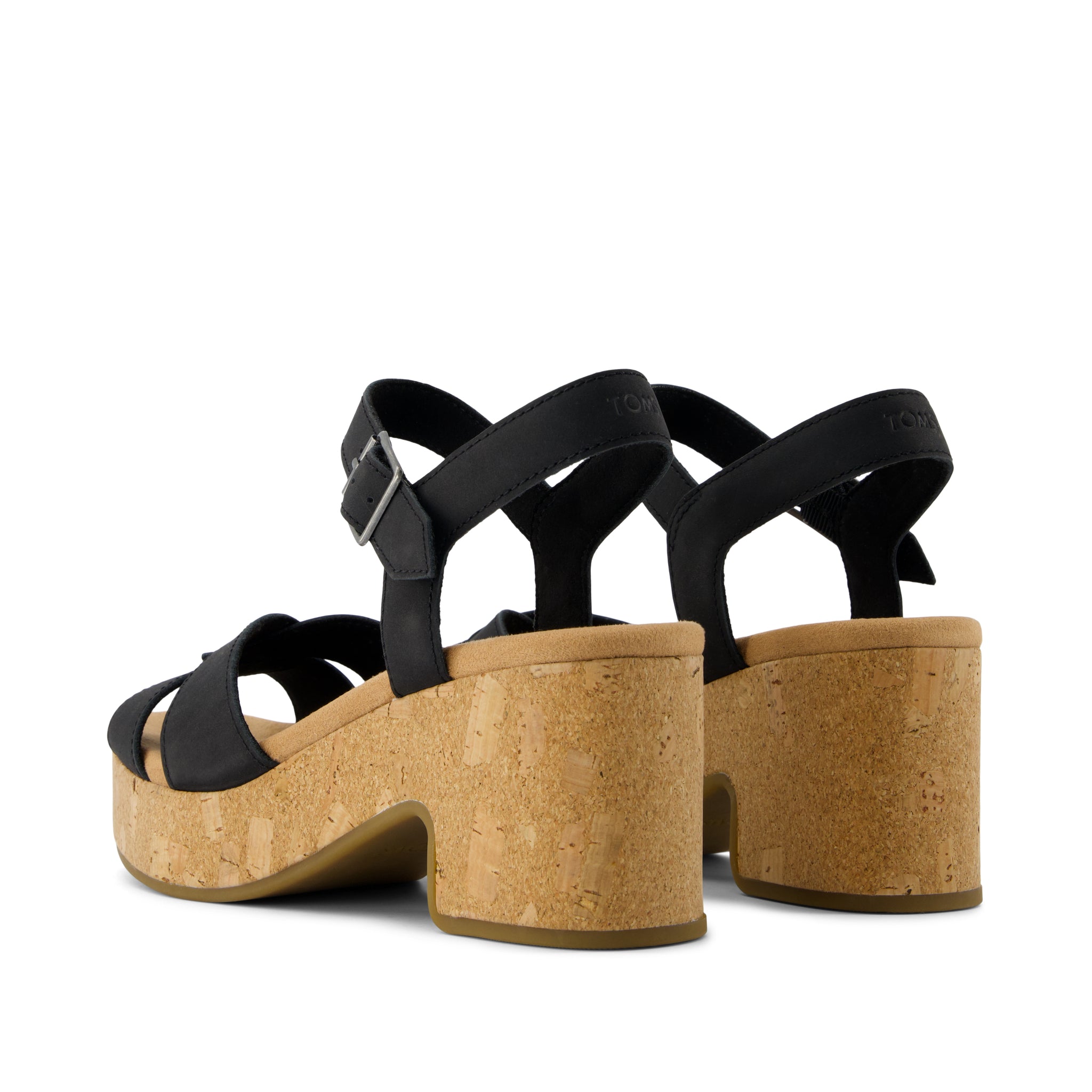 Isla Heeled Sandal Black Leather - Image 4