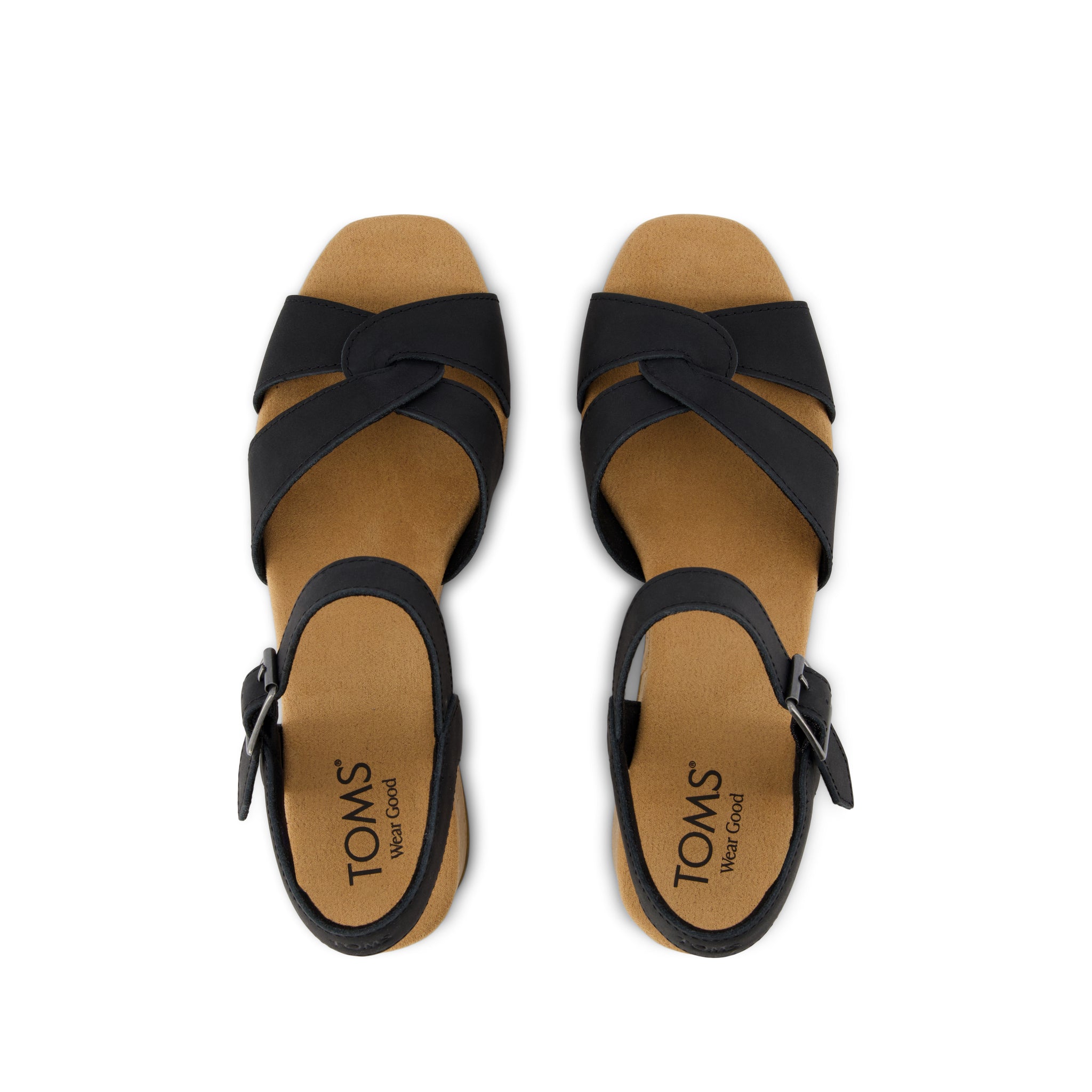 Isla Heeled Sandal Black Leather - Image 6
