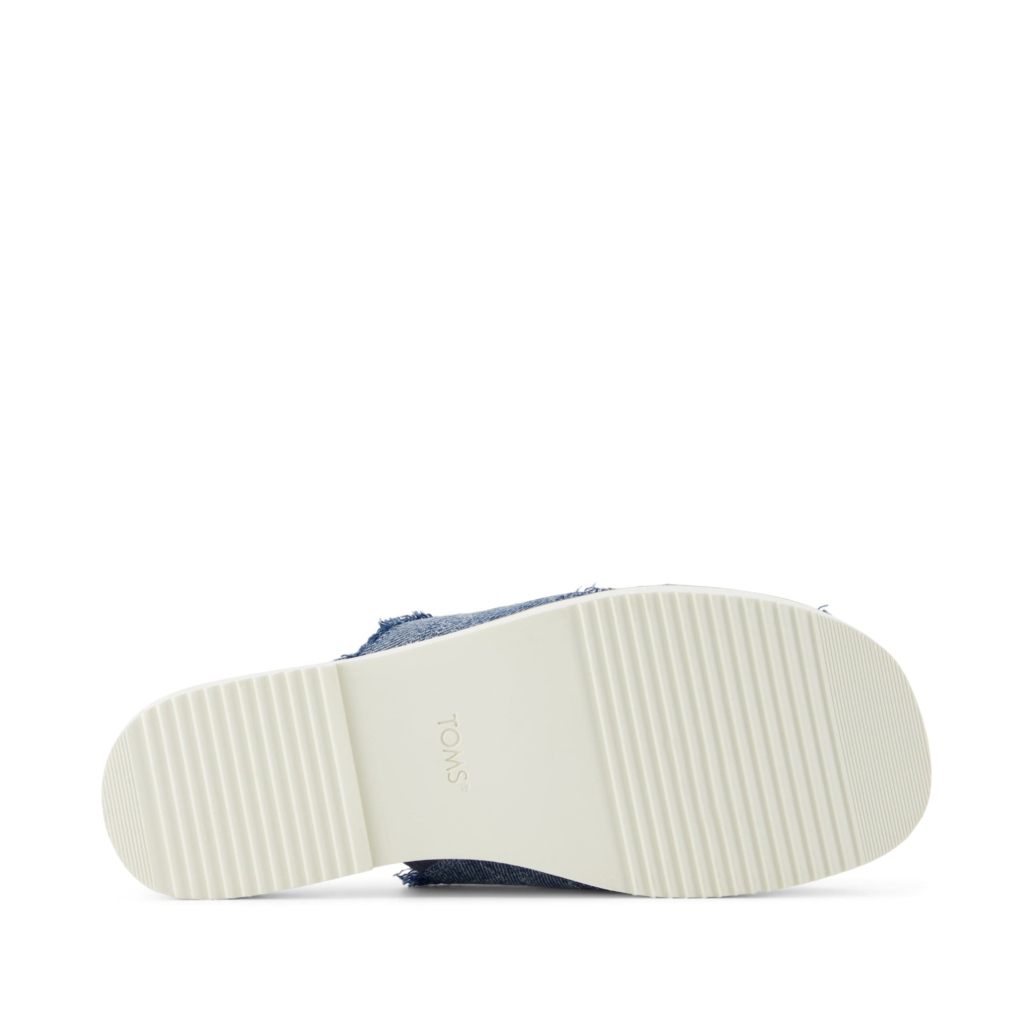 Mae Crossover Slide Sandal Dark Sky Textured Denim - Image 6