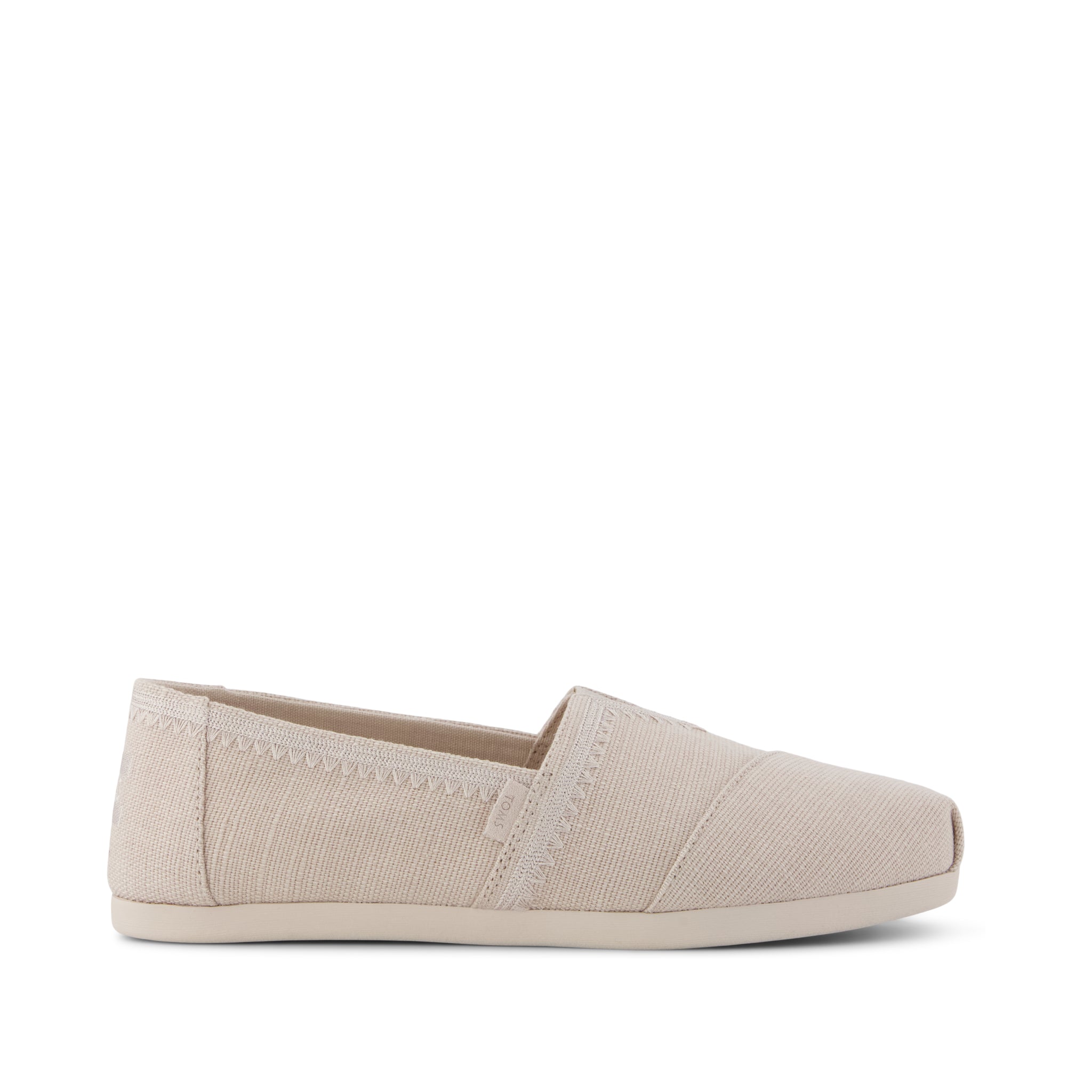 Womens Alpargata Classic Taupe Embroidered Heritage Canvas