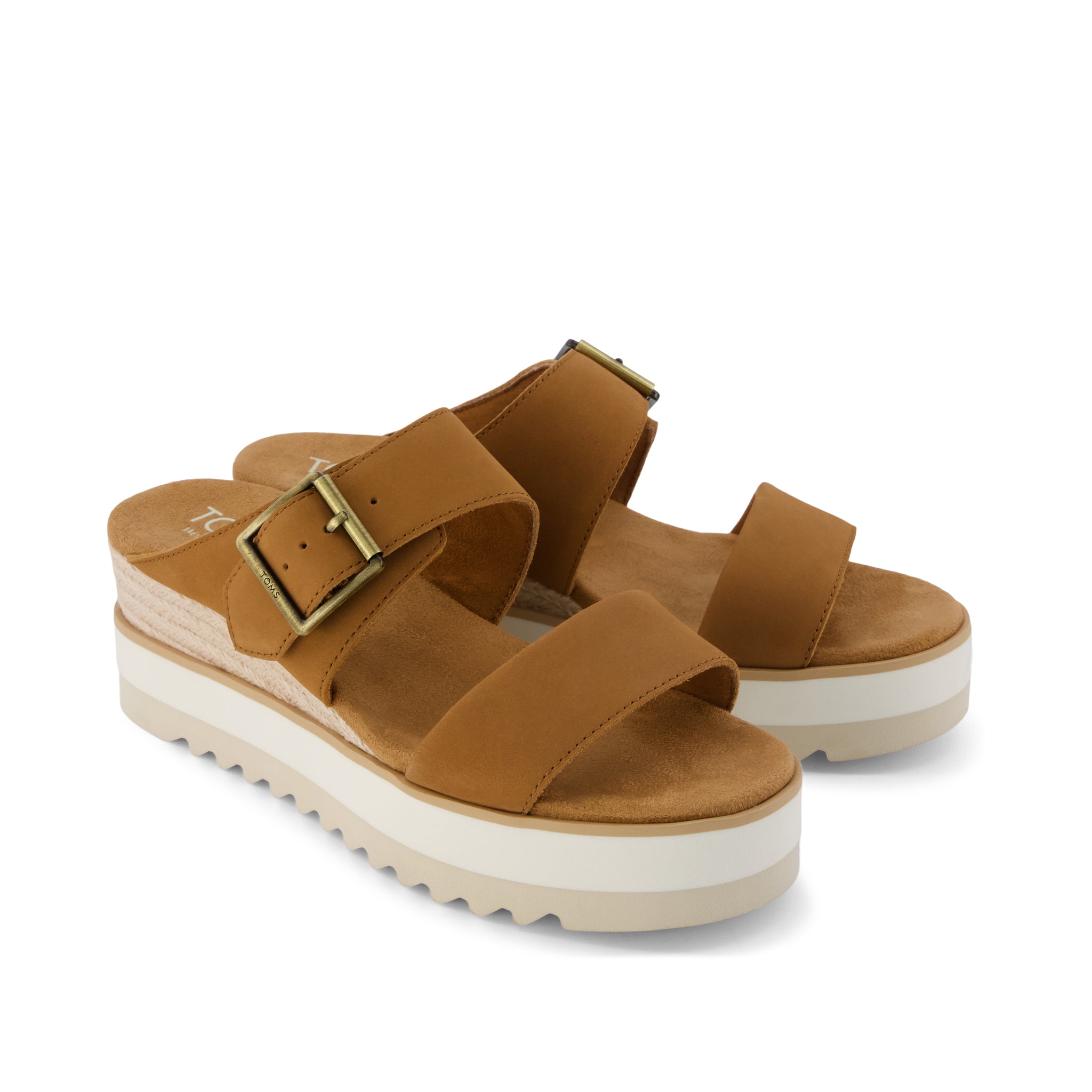 Womens Diana Mule Wedge Sandal Brown Sugar - Image 3