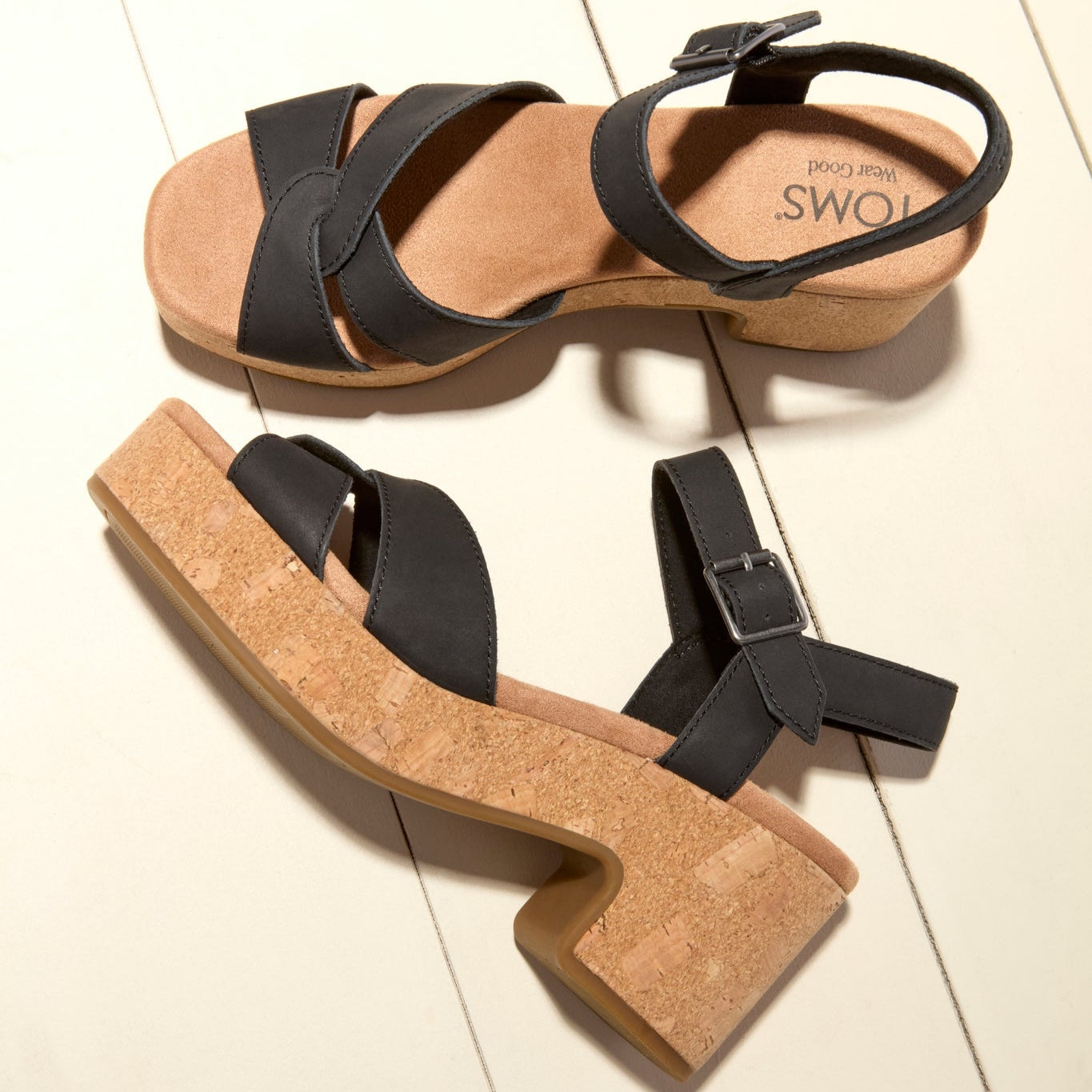 Isla Heeled Sandal Black Leather - Image 2