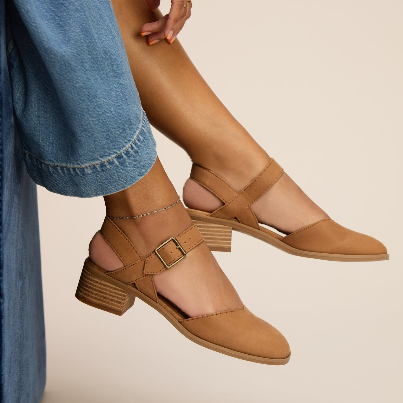 Jaclyn Brown Leather Heel - Image 2